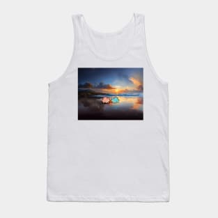 Couple Stegosaurus,  beach, Dino lovers, Dinosaur Tank Top